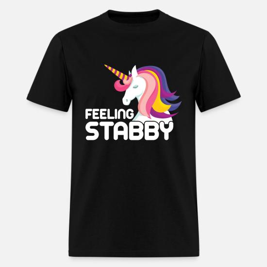 Feeling Stabby Unicorn T Shirts' Men's 